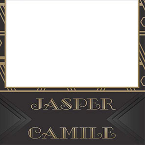 Wedding  Art Deco 1  2x6  4 Photos
