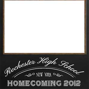 Homecoming  Chalked Calligraphy  2x6  4 Photos