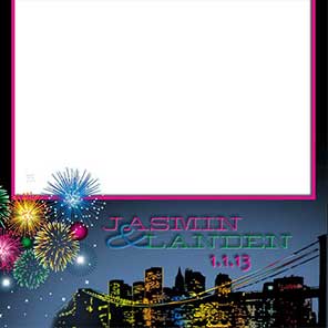 Wedding  City Lights  2x6  4 Photos