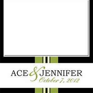 Wedding  Classic Stripes 1  2x6  4 Photos