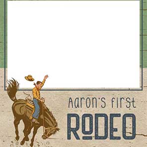 Birthday  Cowboy Up 1  2x6  4 Photos