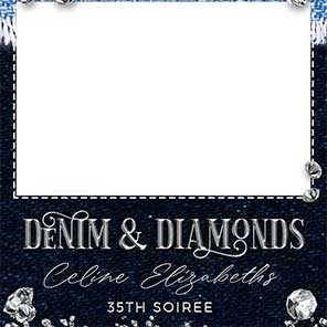 Birthday  Denim & Diamonds 1  2x6  4 Photos