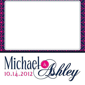 Wedding  Geometric Circles 1  2x6  4 Photos