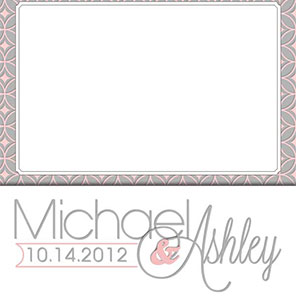 Wedding  Geometric Circles 2  2x6  4 Photos