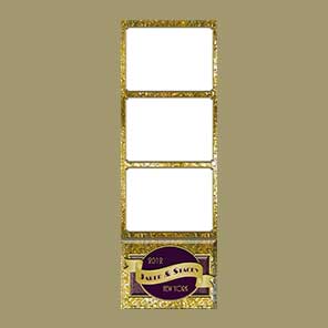 Wedding  Glitterific Gold  2x6  3 Photos