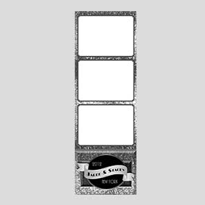 Wedding  Glitterific Silver  2x6  3 Photos