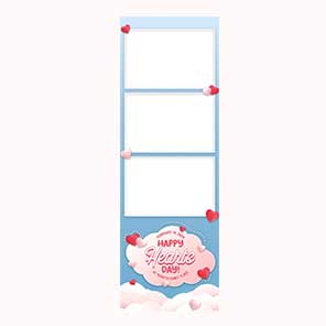 Valentines  Happy Hearts Day  2x6  3 Photos
