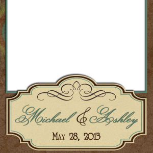 Wedding Vintage 2x6 4 Photos