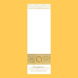 Reunion Winter Shimmer Gold Foil 2x6 3 Photos