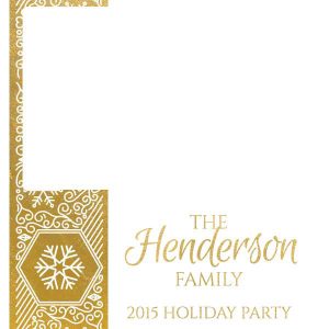 Reunion Winter Shimmer Gold Foil 2x6 4 Photos