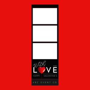 Valentines With Love Black 1 2x6 3 Photos