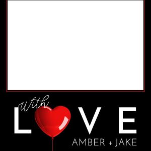 Valentines With Love Black 1 2x6 4 Photos