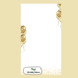 Birthday  Glam n Glitter  360 Vertical Design