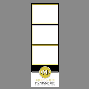 Wedding  Mod Monogram  2x6  3 Photos