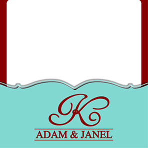 Wedding  Monogram  2x6  4 Photos