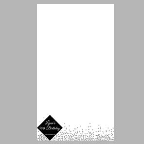 Birthday  Black n White Bash  360 Vertical Design