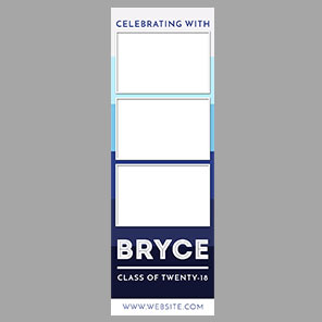 Graduation  Ombre Stripes 1  2x6  3 Photos