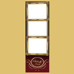 Wedding  Ornamental Gold  2x6  3 Photos