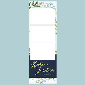 Wedding  Painted Leaves  2x6  3 Photos