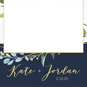 Wedding  Painted Leaves  2x6  4 Photos
