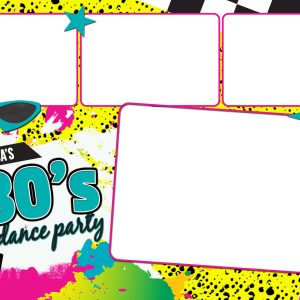 Birthday  80's Throwback  Neon Dance Party  4x6  4 Photos