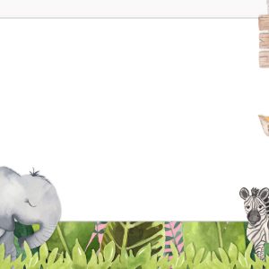 Baby Shower  Baby Safari 2  4x6  1 Photo