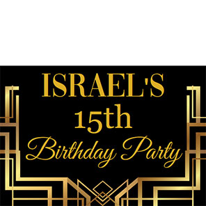 Birthday  Golden Birthday Bash  2x6  3 Photos
