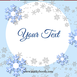 Holiday  Winter Snowflakes  2x6  3 Photos