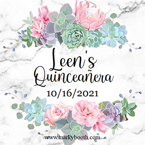 Birthday  Floral Quinceanera  2x6  3 Photos
